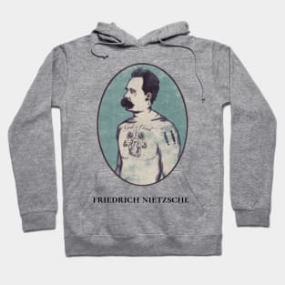 Funny Nietzsche Illustration Art Hoodie